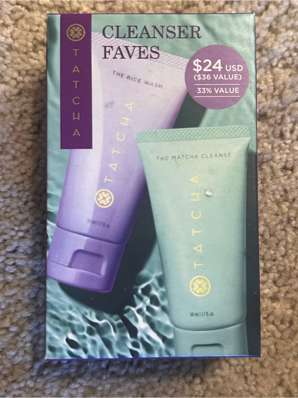 Tatcha Cleanser Set. Includes The Rice Wash & The Matcha Cleanse